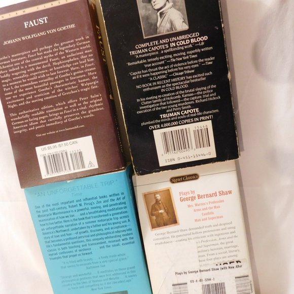 Four Paperback Books Assorted Titles & Authors Capote - George Shaw - Zen -Faust - Picture 2 of 5